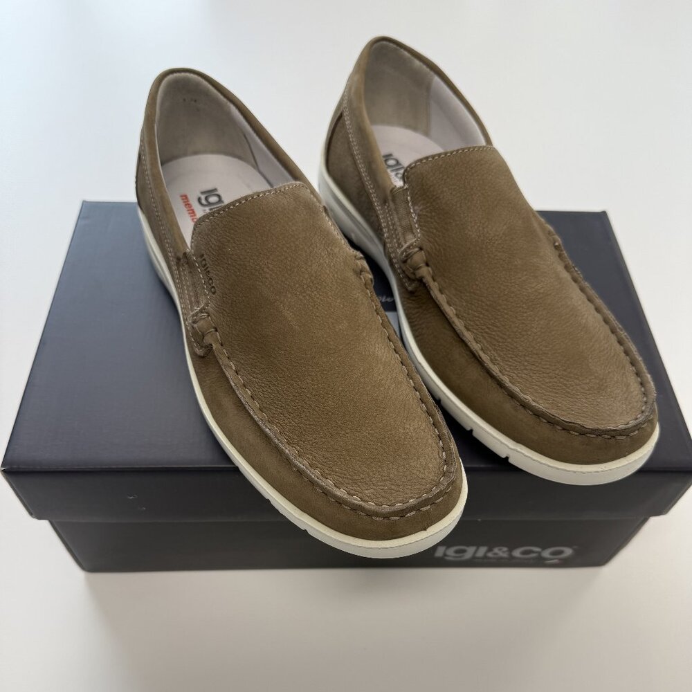 IGI & Co men's moccasin in beige leather
